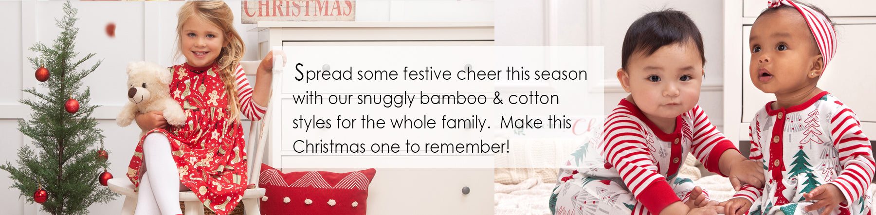Christmas bamboo clothes for the whole family