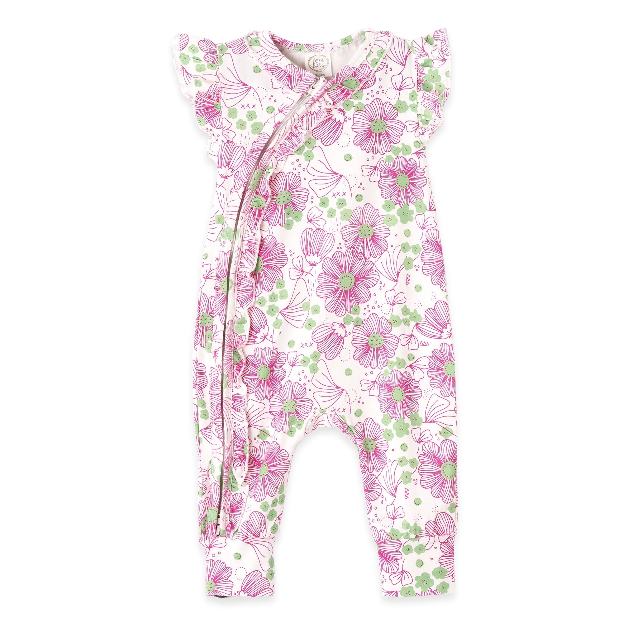 Dream Garden Zipper Romper