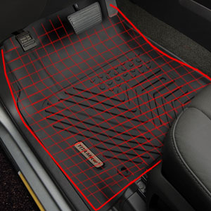 Floor Mats Liners For 2017-2021 Ford F-250/F-350 Super Duty Crew Cab ...