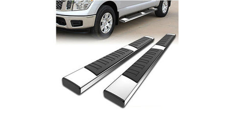 Display image of 6" Running Boards for 2004-2022 Nissan Titan Crew Cab