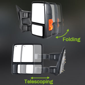 Dual glass of YITAMOTOR towing mirrors