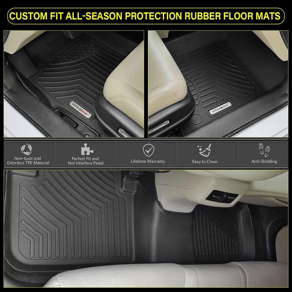 Floor Mats Floor Liners For 2014 2019 Toyota Highlander 1st 2nd