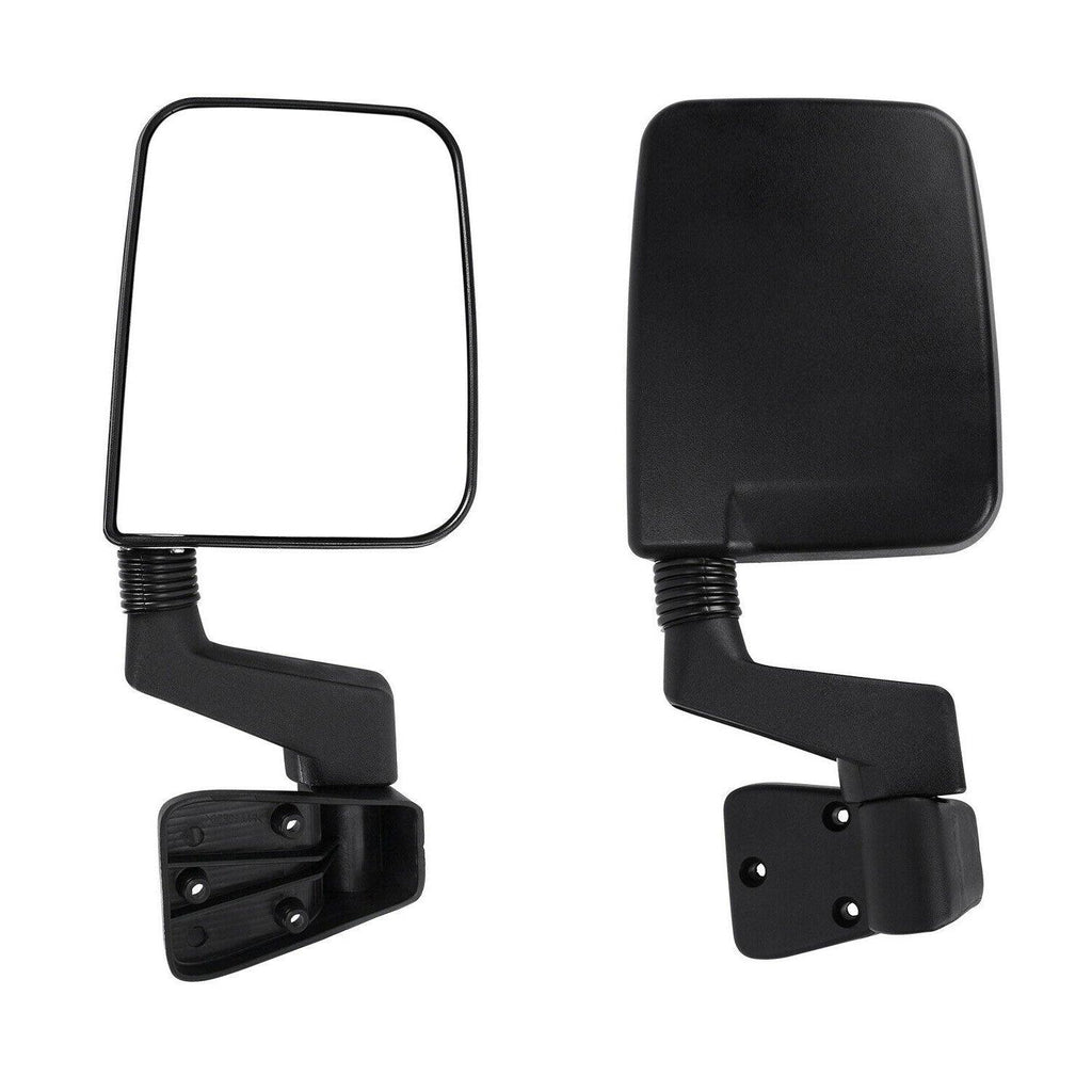 YITAMOTOR® Towing Mirrors Pair Set for 87-02 Jeep Wrangler Black Texture –  YITAMotor