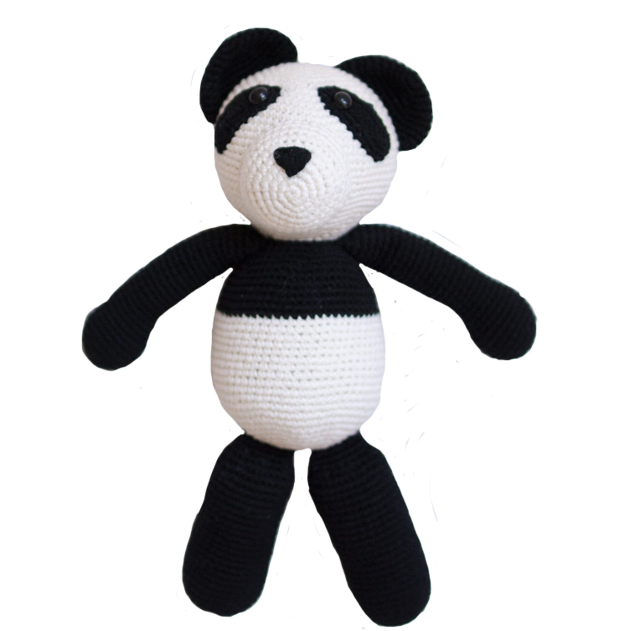 organic stuffed panda bear