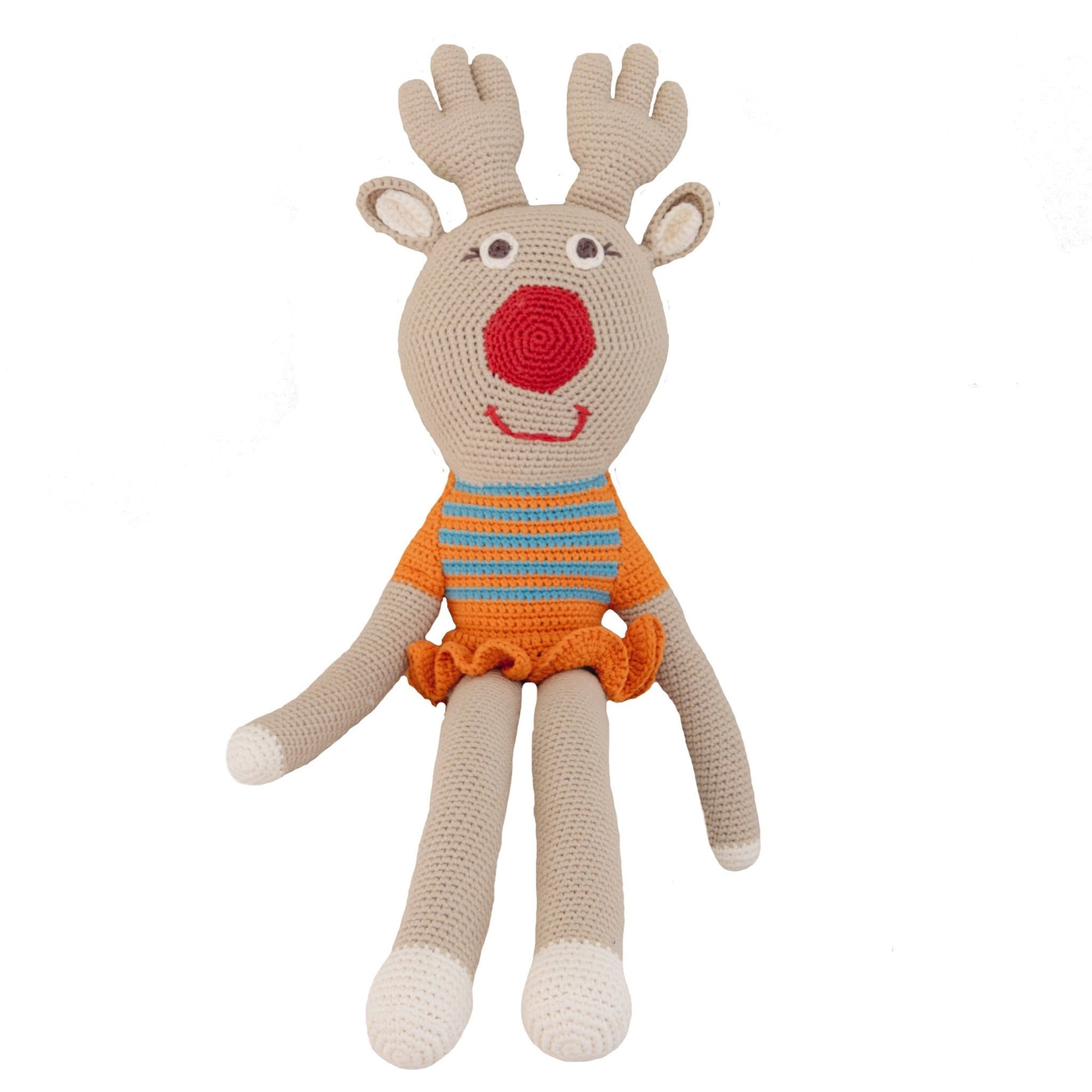 big reindeer stuffed animal