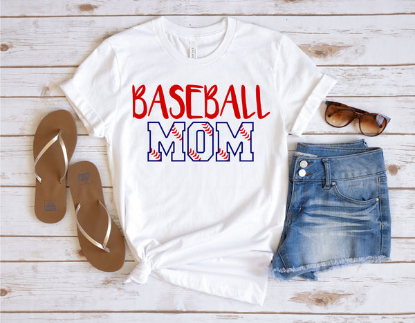 Baseball Mom Monogram with Stitches Svg Cut Files for Cricut