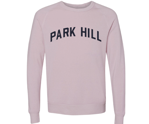 Park Crewneck Sweater - Pale Pink Fleece