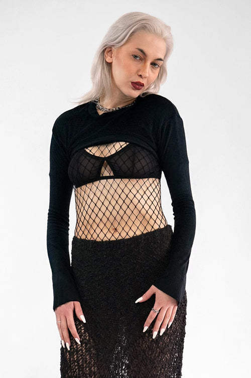 Shel Mesh Skirt - Leopard  Shop Noctex Made in Los Angeles