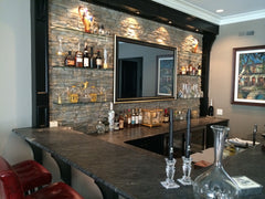 Traditional interior design bar south florida rich hues fabrics 