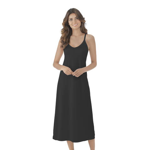 Buy Fshway Full Slip for Women Inner, Long Slips for Women for Dresses, Long  Slip for Women Inner, Under Dress Spaghetti Knee Length Slips Undergarment  Nightwear,Black at Amazon.in