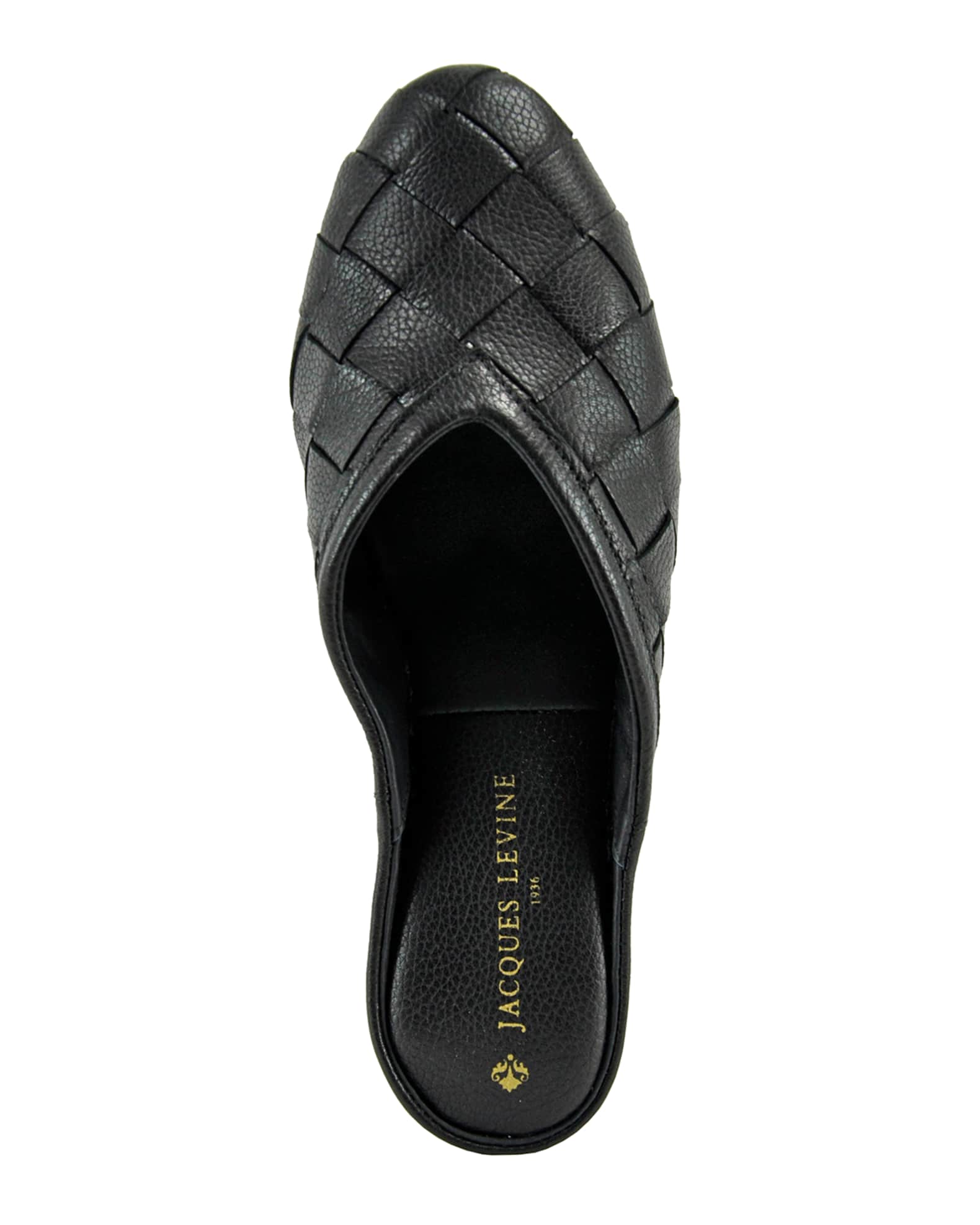 Jacques Levine Woven Leather Slipper