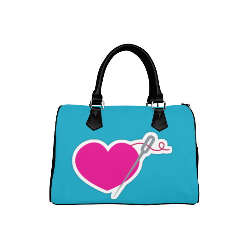 HEART AND NEEDLE SPEEDY HANDBAG - TEAL – MISS APRIL FASHION GIRL