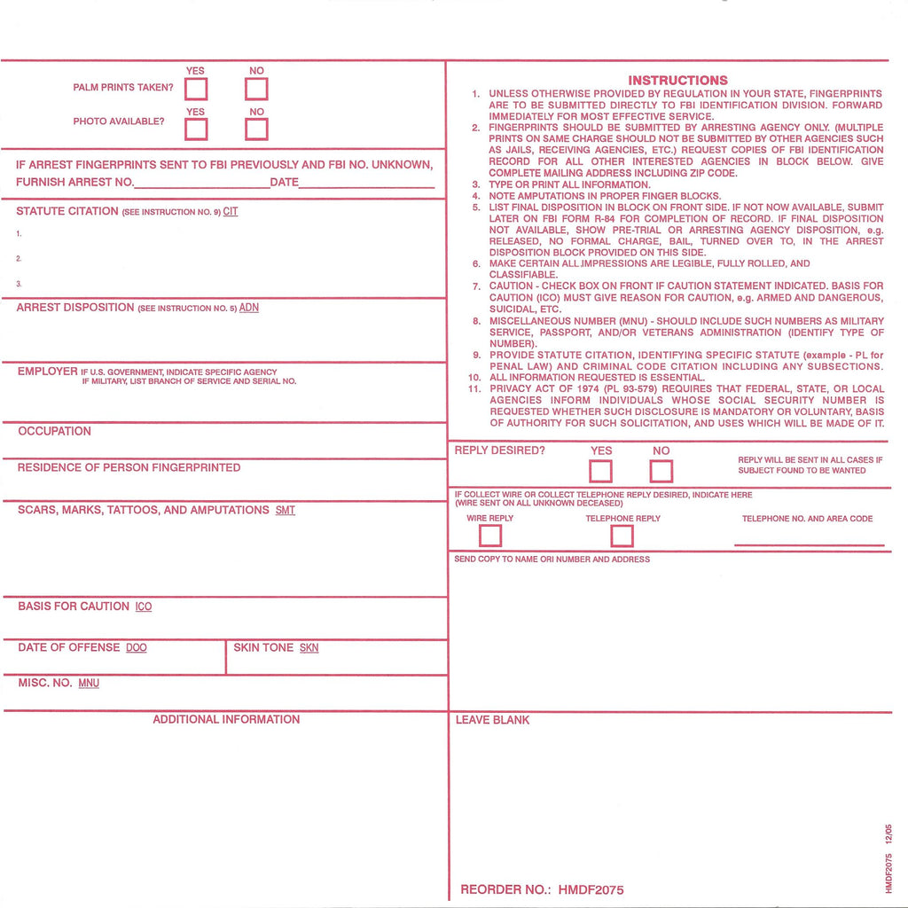 criminal-fingerprint-record-card-certifix-live-scan