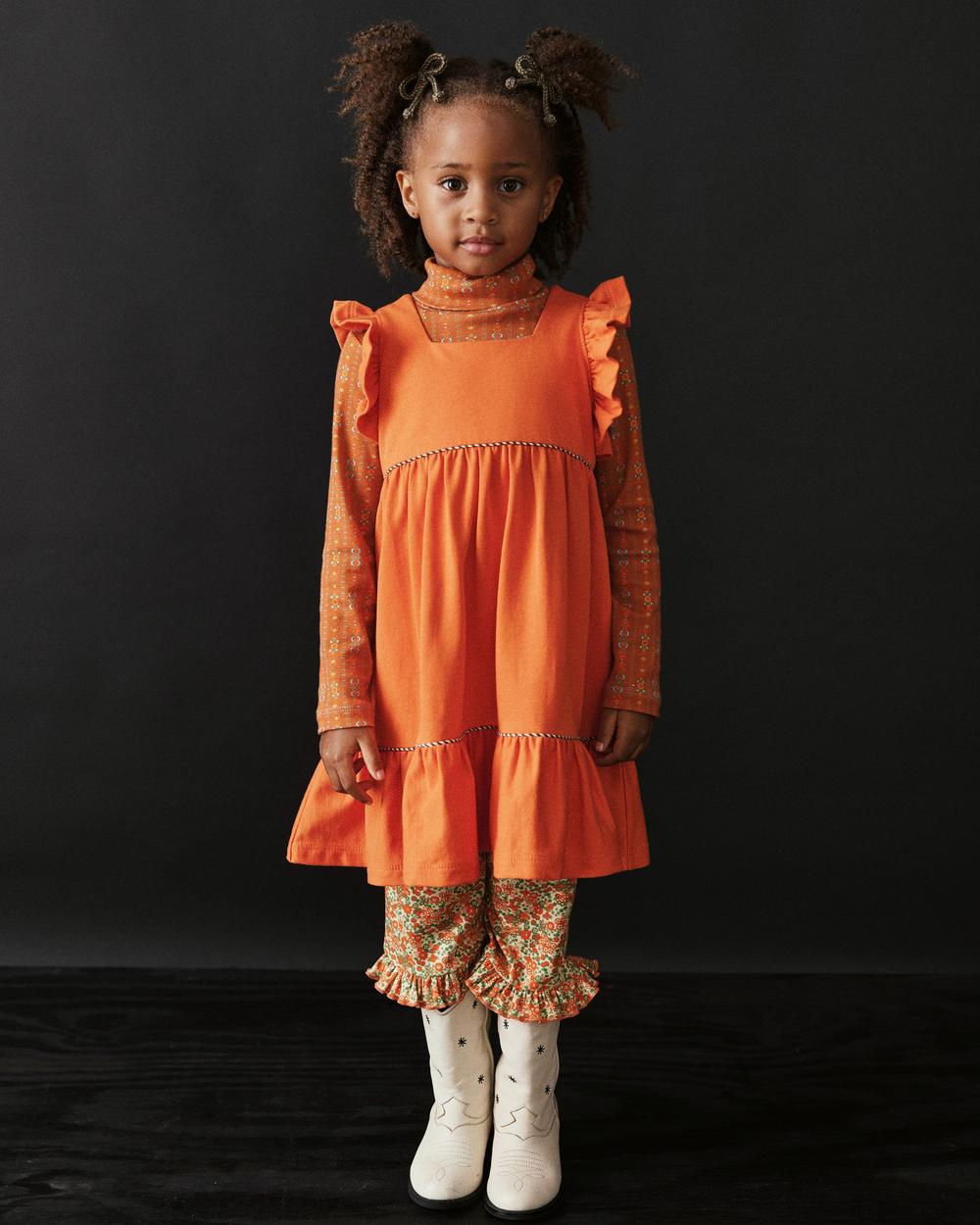 Long Sleeve Ruffle Mabel Dress - Misha & Puff