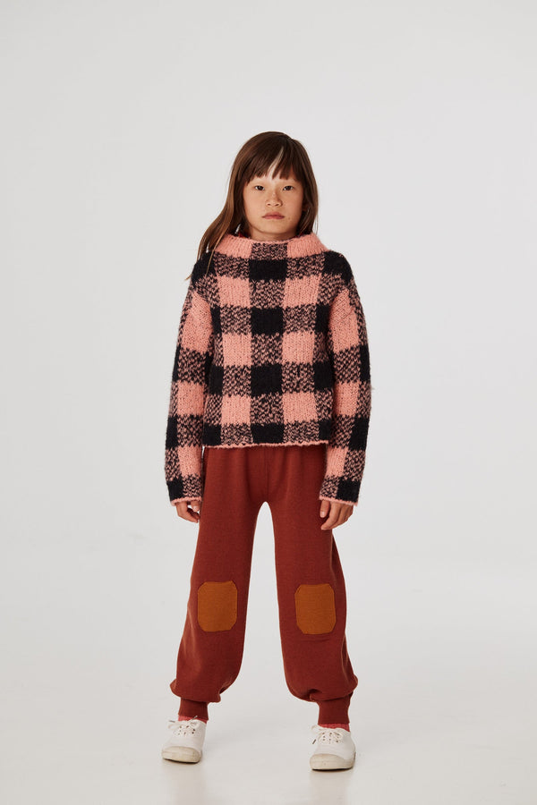 Boucle Plaid Pullover - Misha & Puff