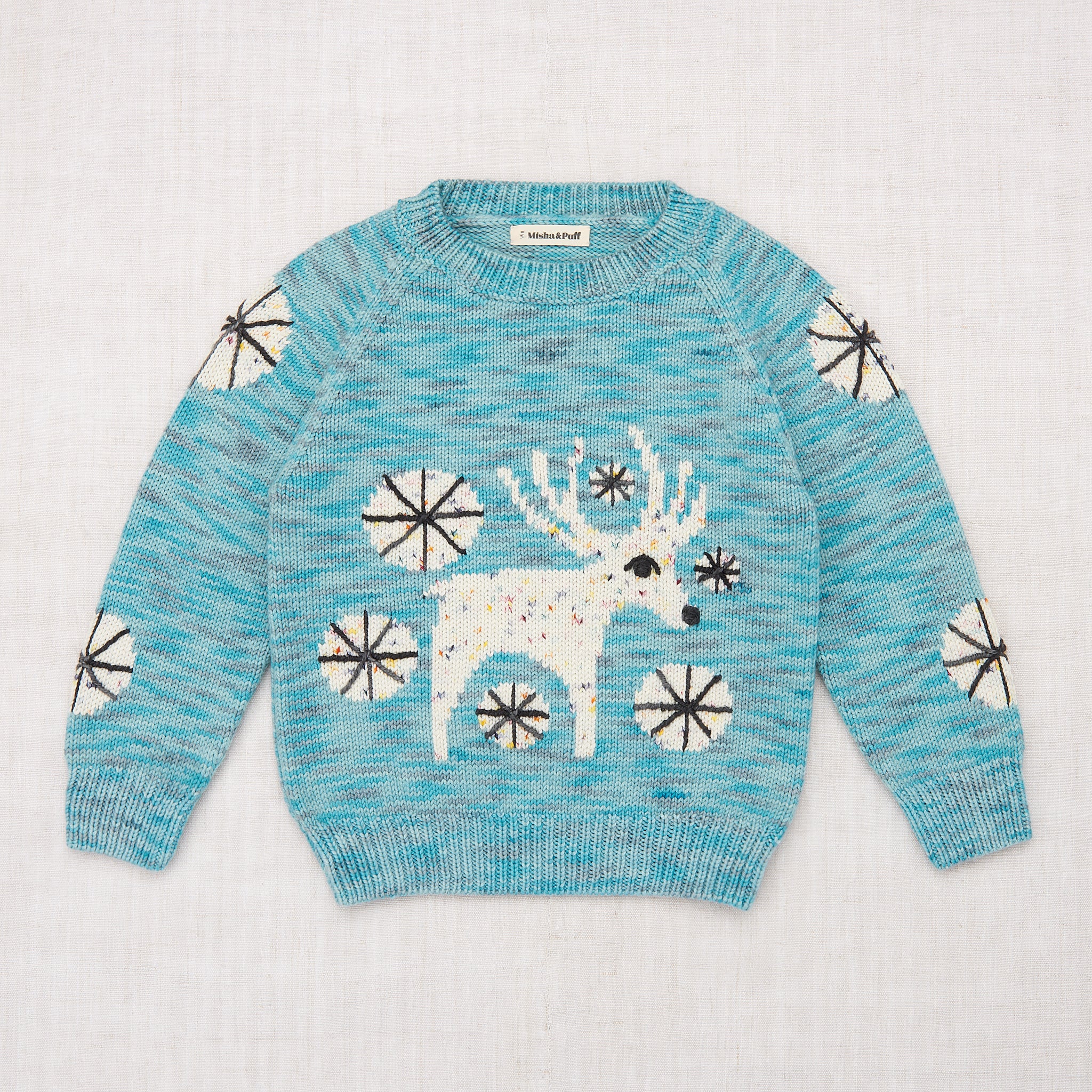 新品 4y Misha Puff Caribou Sweater Lake