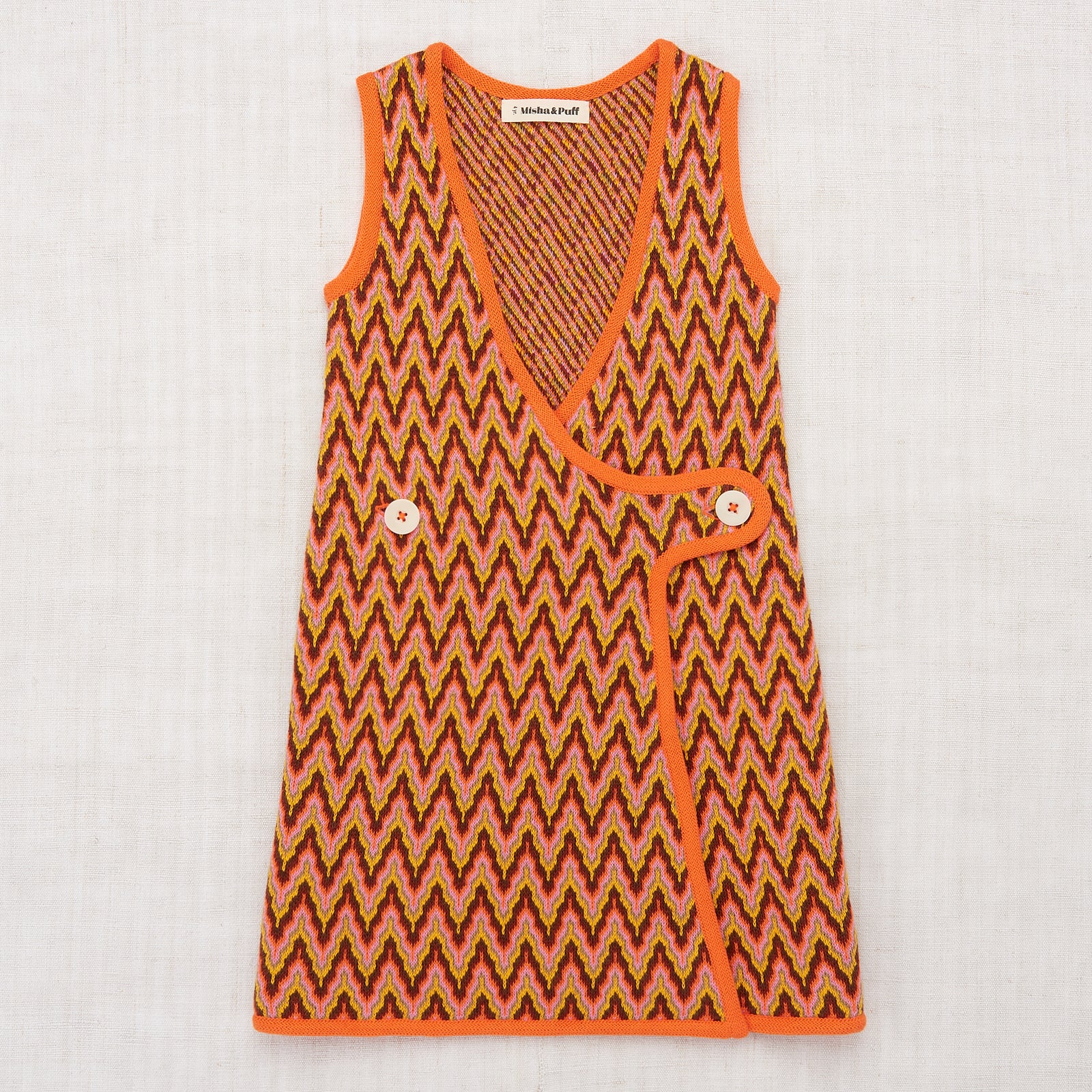 □ misha and puff zigzag dress 4y ink 日本直販店 rsiakemang.id