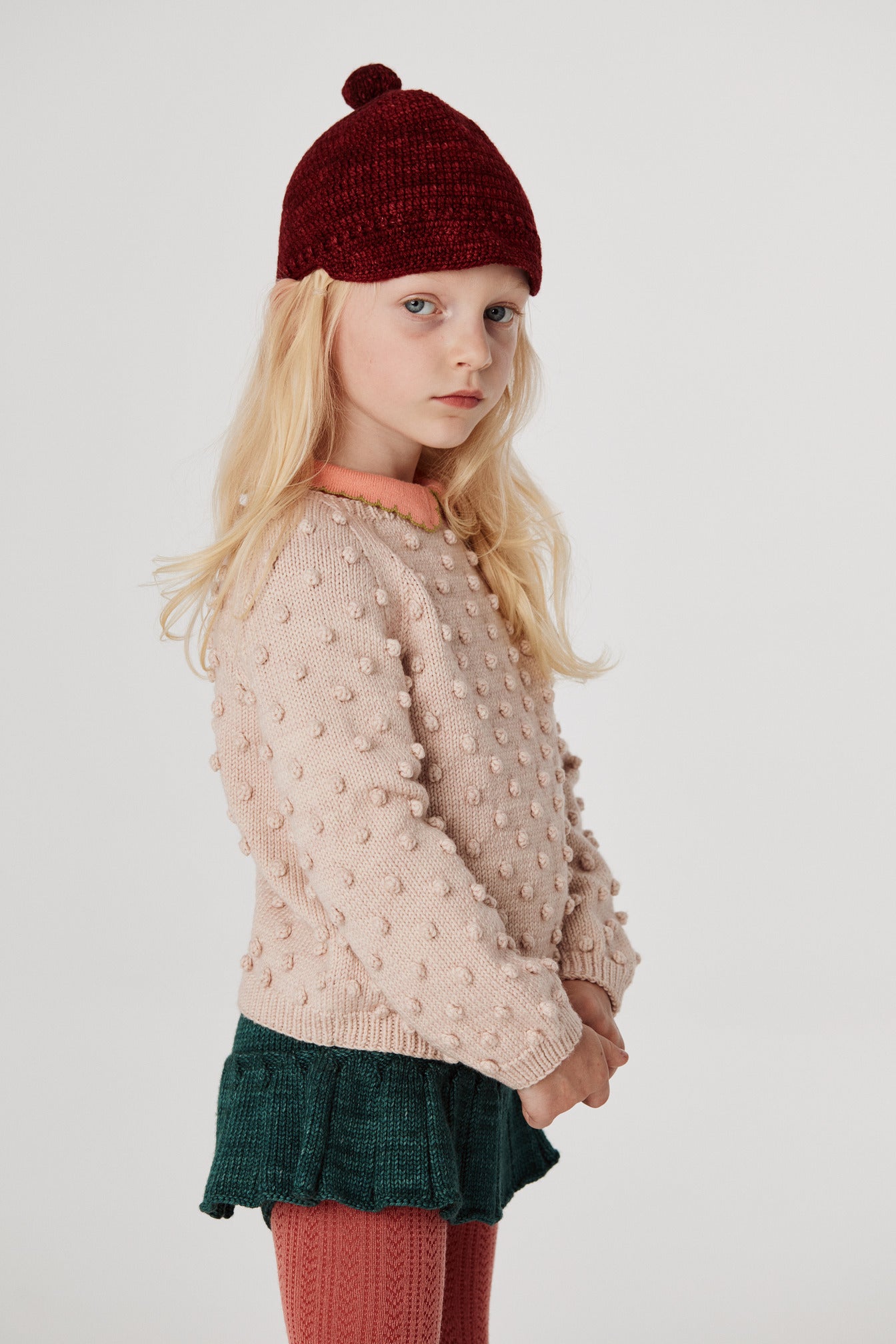 Misha and Puff English Rose Crochet Cap www.krzysztofbialy.com