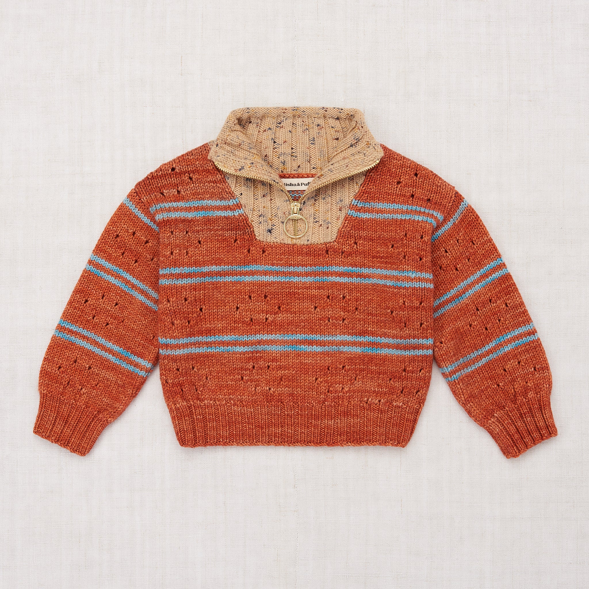 misha and puff Eyelet Ski Sweater 5y | labiela.com