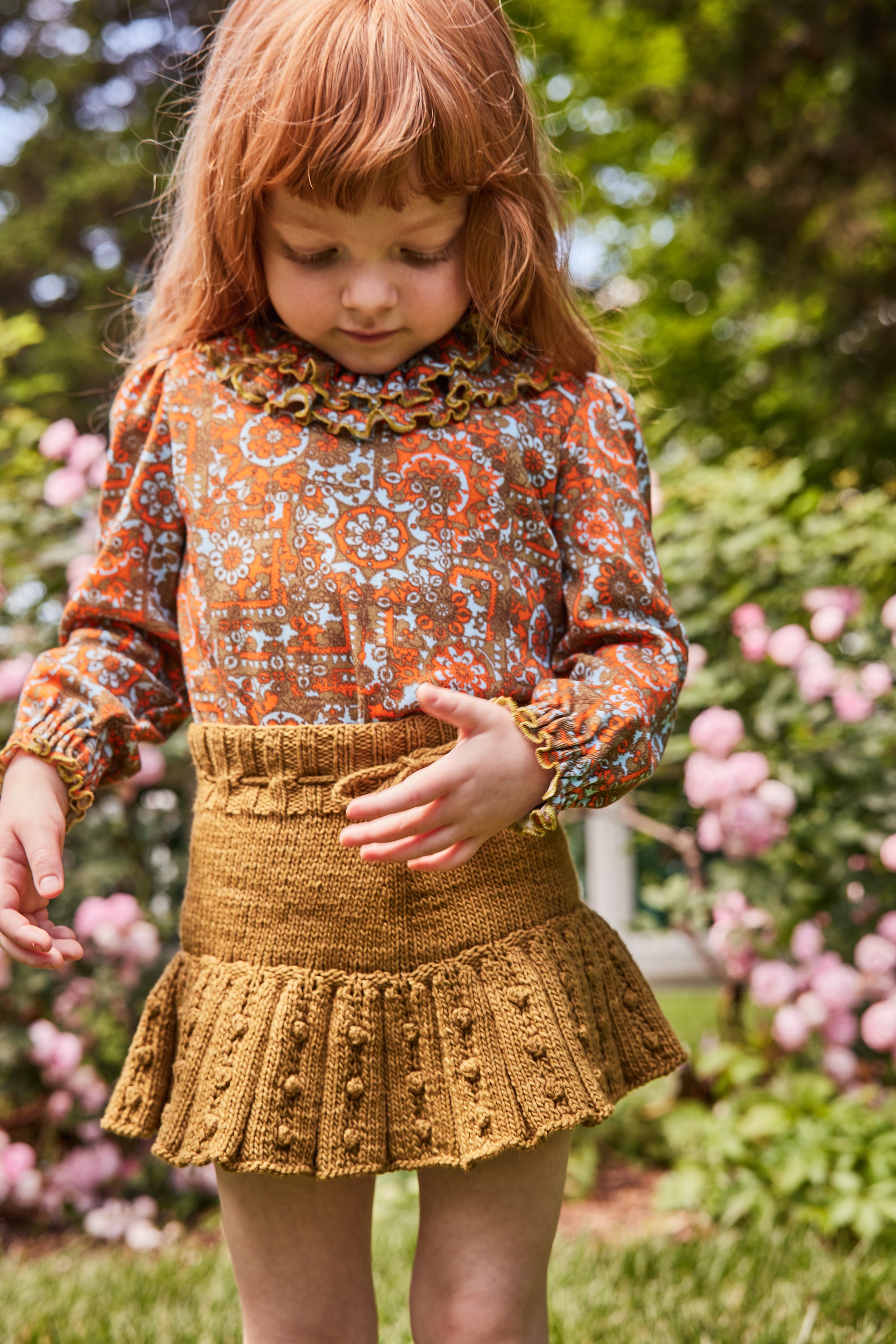 misha＆puff Eyelet Popcorn Skating Skirtpetitmain - スカート