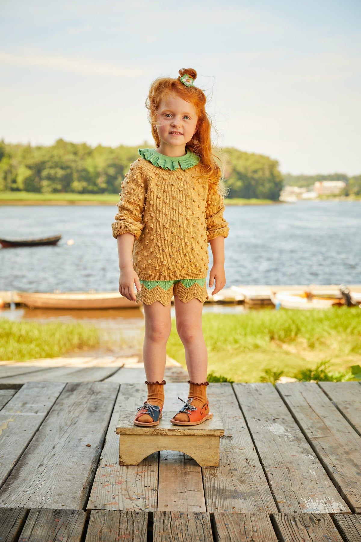 Summer Popcorn Sweater - Misha & Puff