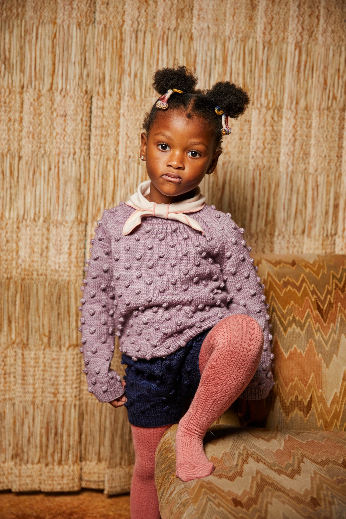 misha and puff Popcorn Sweater  4-5y