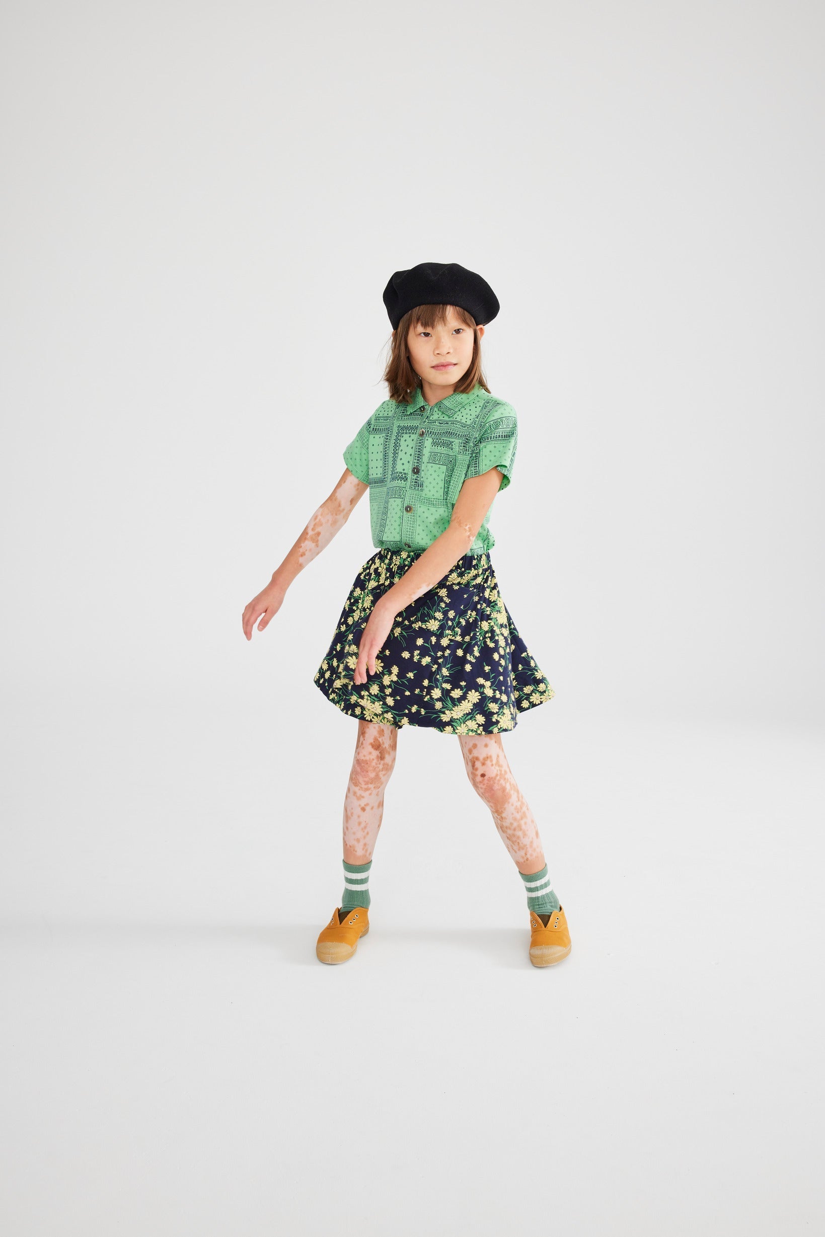 mishapuff Circle Skirt Zest Scribble 3y