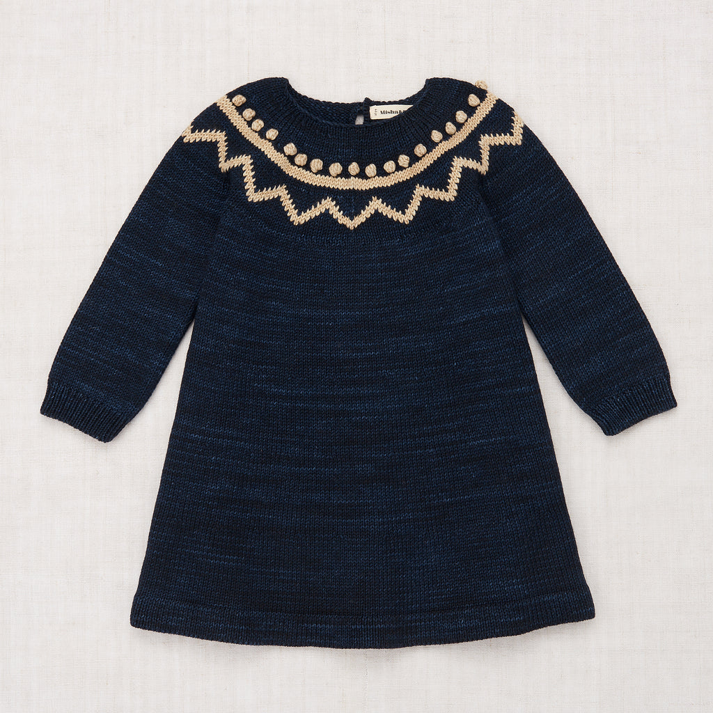 安価 ワタナベ Misha & Puff and Zig Zag misha Dress puff 8y- Ink