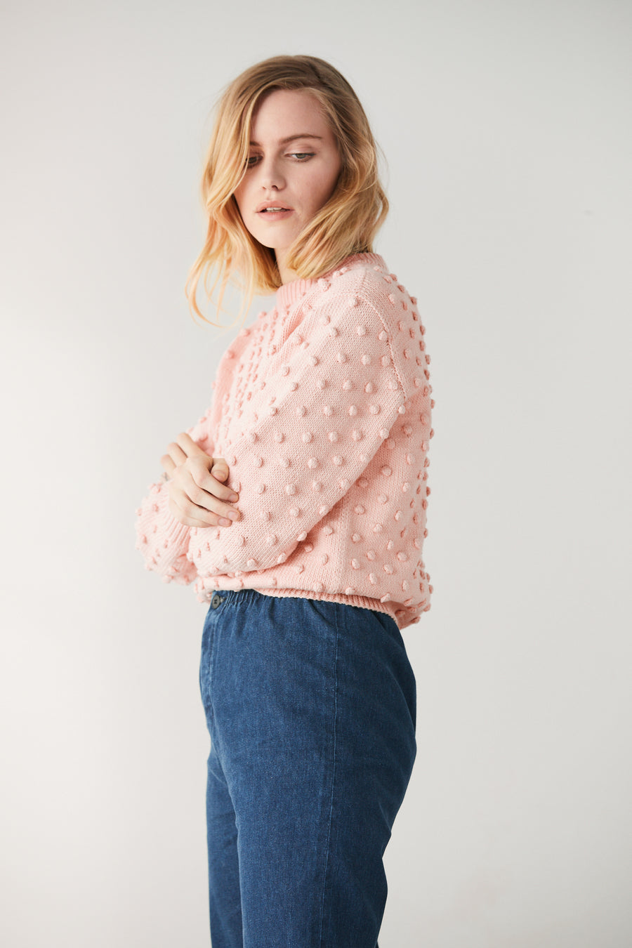 Misha u0026 Puff Popcorn Cardigan Dusty Rose 新品・在庫あり