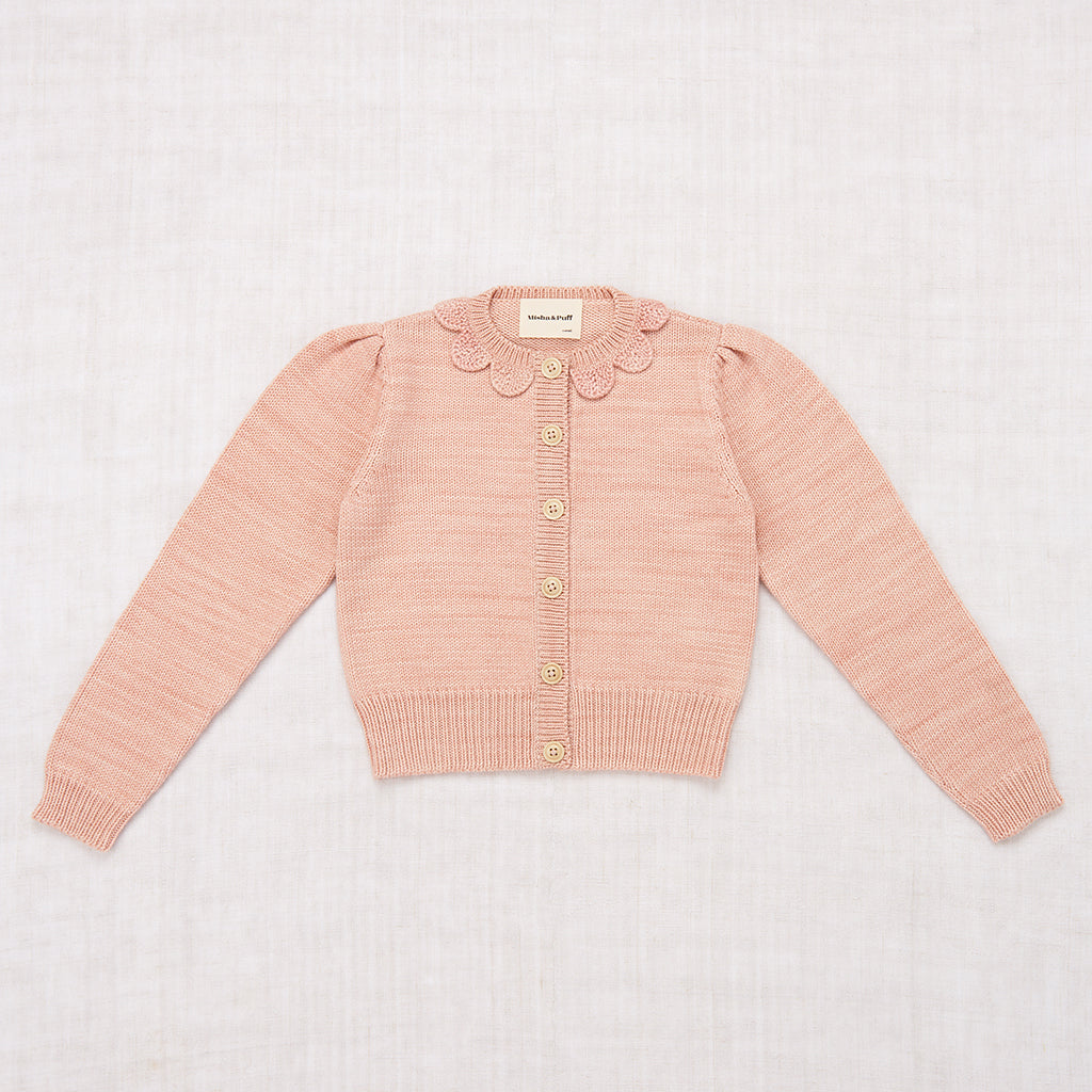 大人も着やすいシンプルファッション Ellie misha&puff cardigan 3-4