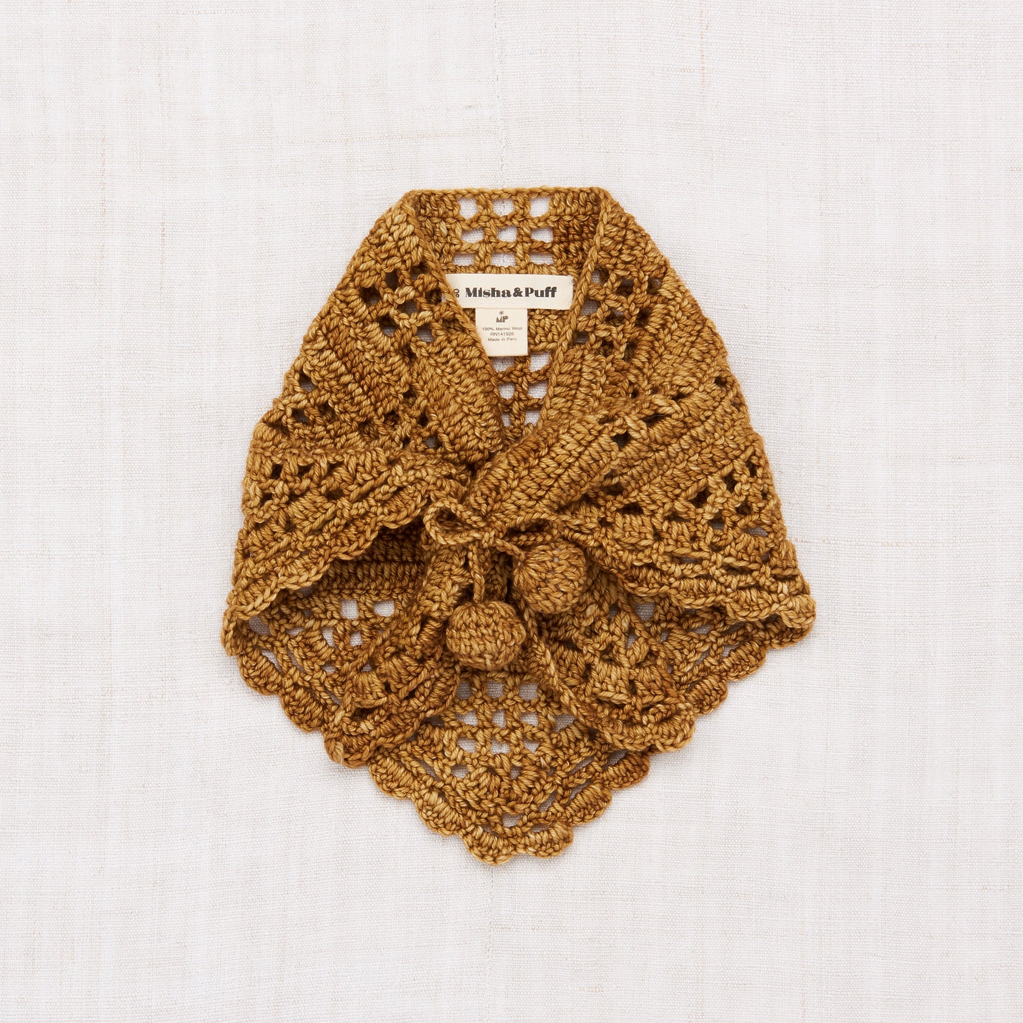 Crochet Kerchief - Misha & Puff