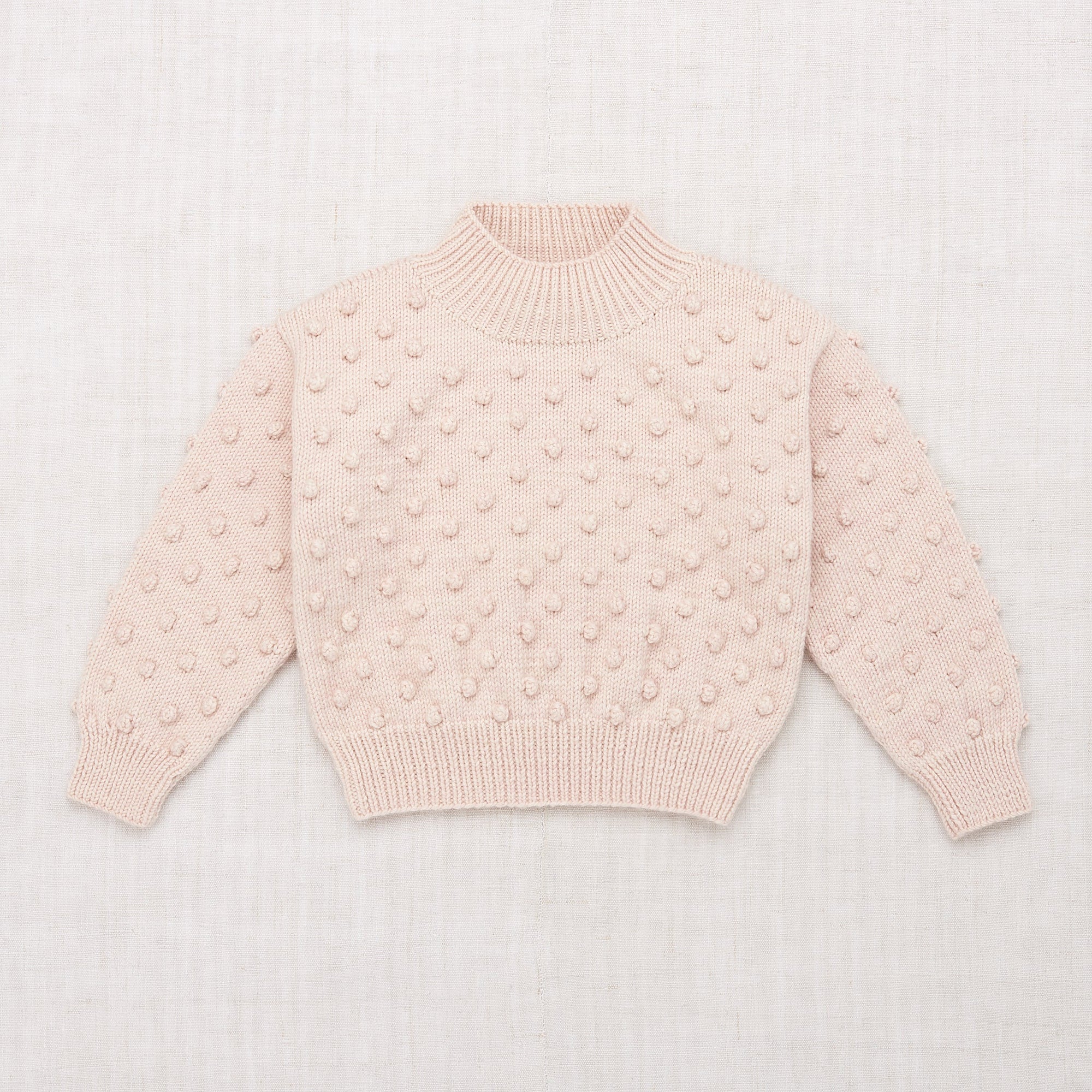 Adult Popcorn Sweater - Dusty Rose Confetti - Misha & Puff