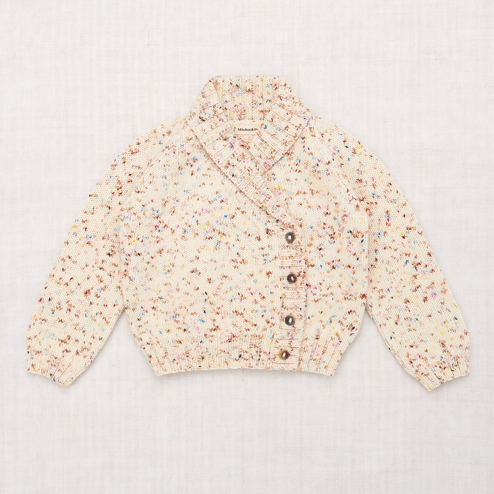 misha&puff popcorn cardigan 3y confetti 中古商品は完璧な物 www.m