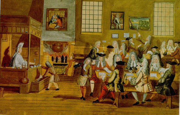 17th Century London Coffee House painting