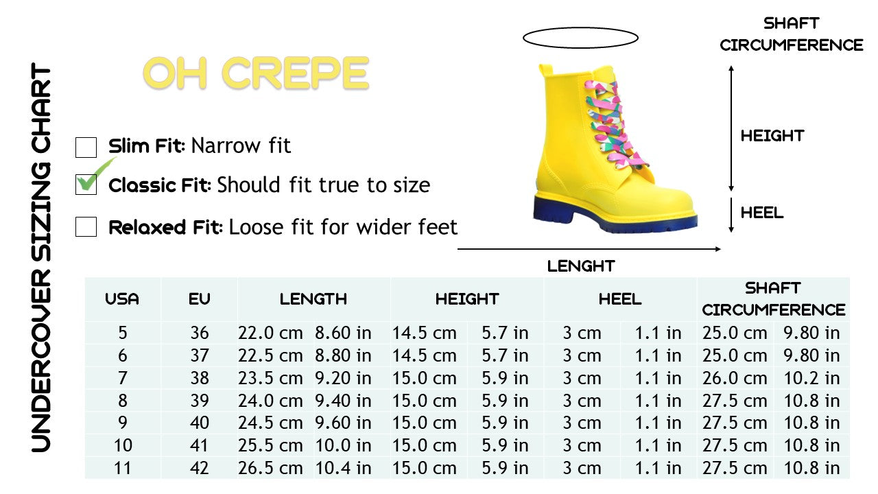 OH CREPE WOMEN'S PCV RAIN BOOTS