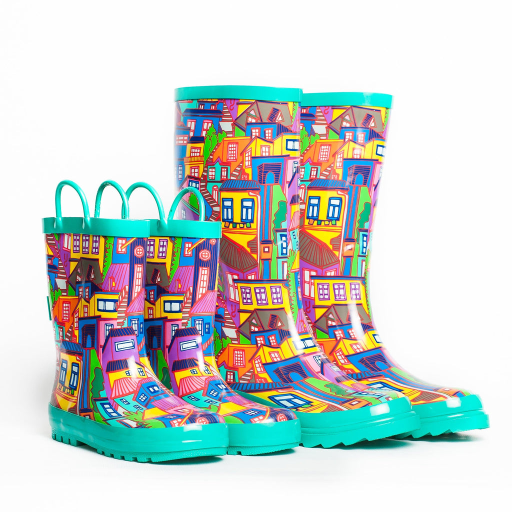 colorful womens rain boots