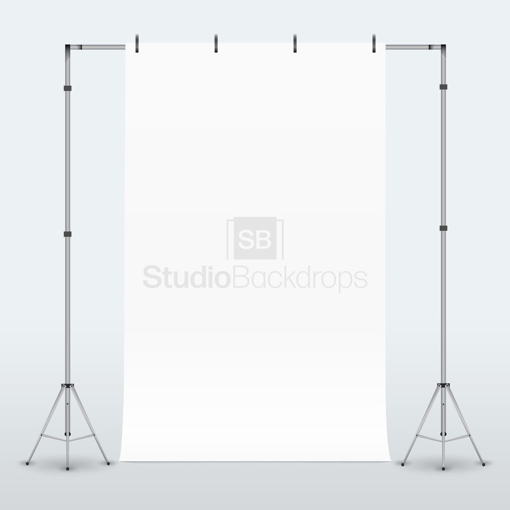 white circular studio backdrop