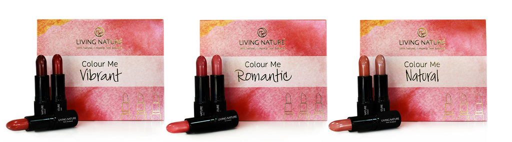 Living Nature Certified Natural Lipstick Pack