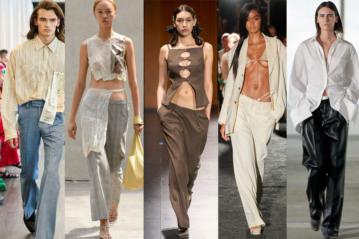 Collage of NYFW SS23 Trends - Office (in)appropriate.