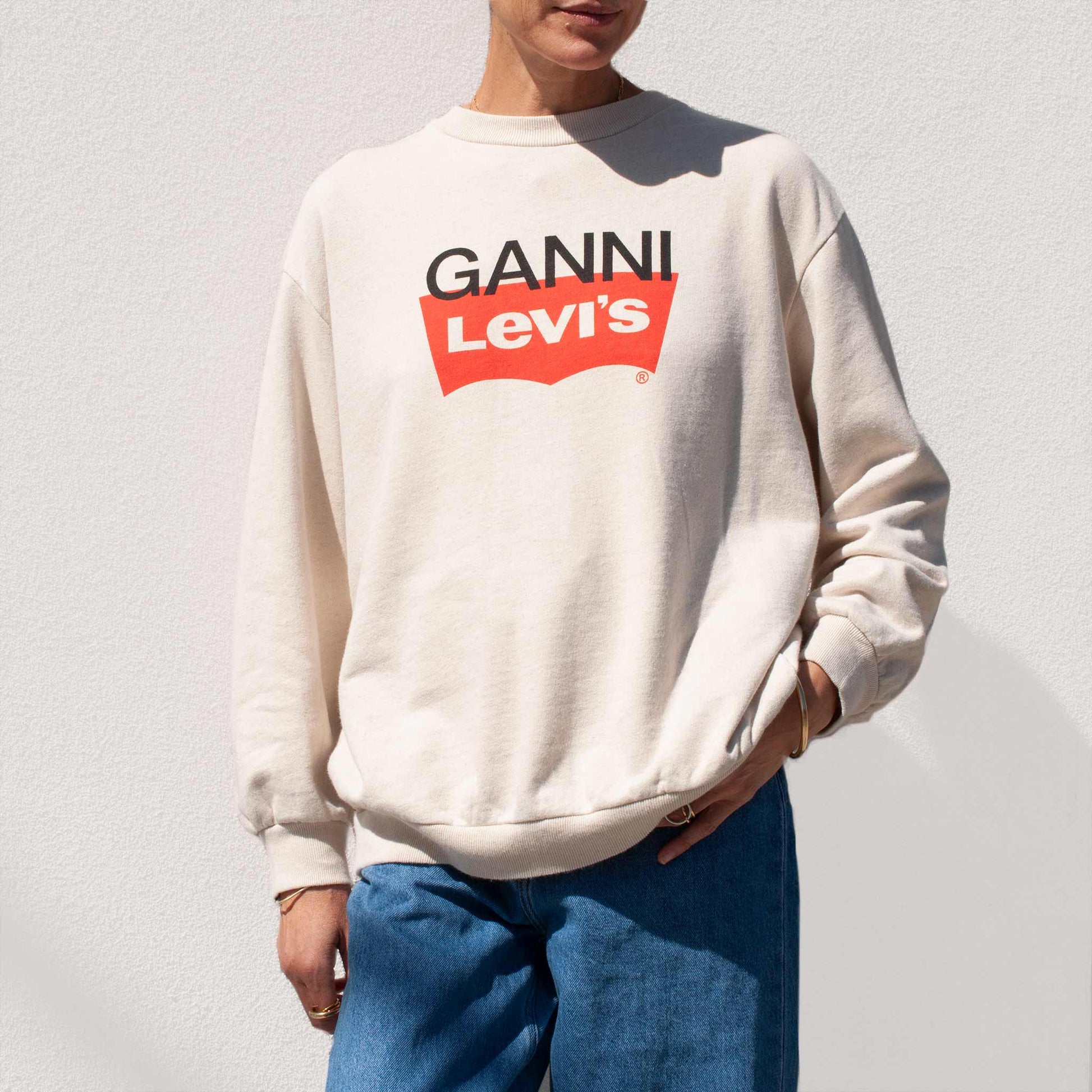 ganni levis sweatshirt