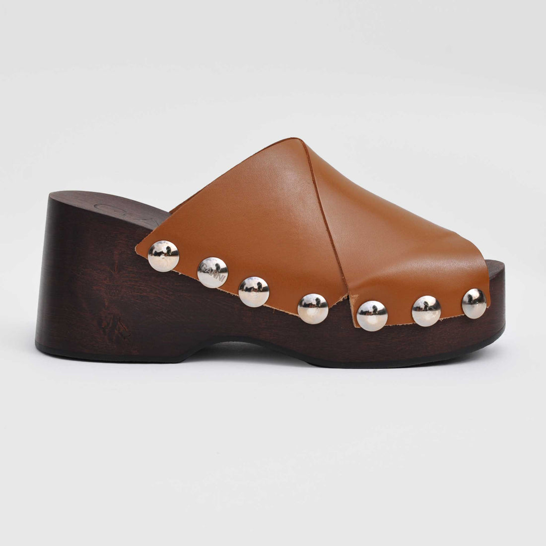 GANNI Retro Peep Toe Clogs