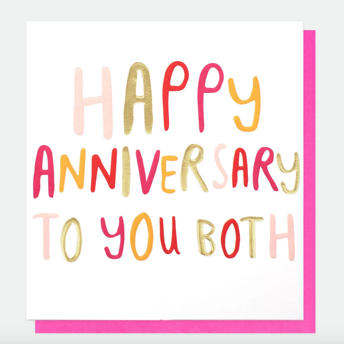 Happy Anniversary To You Both Card — Not Another Bunch Of Flowers