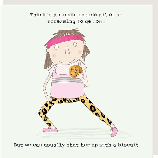Runner Funny Birthday Card Not Another Bunch Of Flowers