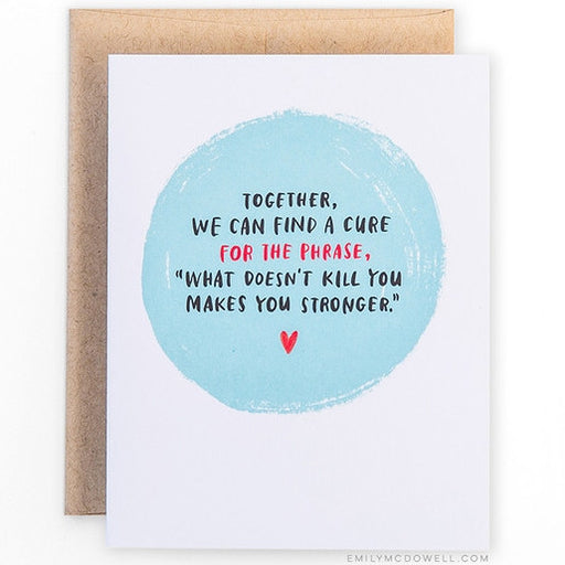 No Card Can Make This Better' Empathy Card — Not Another Bunch Of Flowers