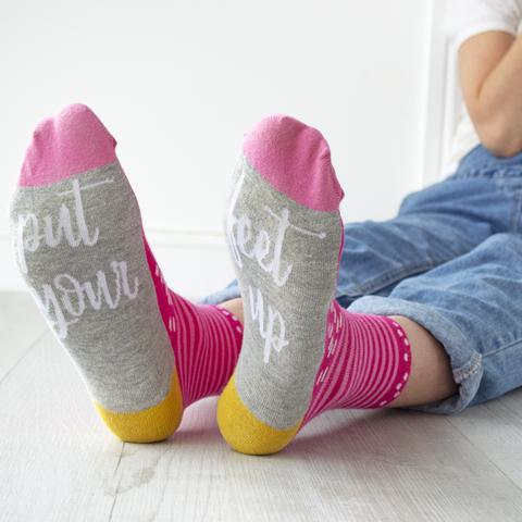 Women's 'Put Your Feet Up' Socks — Not Another Bunch Of Flowers