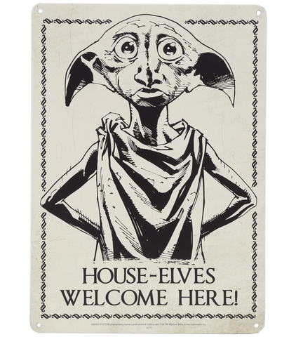 House-Elves Welcome Here! Wall Sign