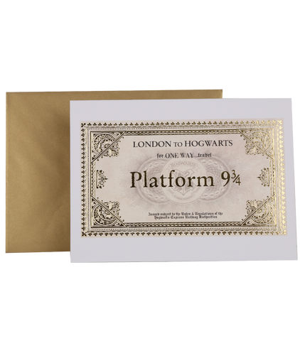 Hogwarts Express Ticket Notecard Harry Potter Store