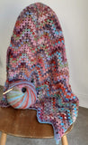 Chevron granny stitch blanket kit