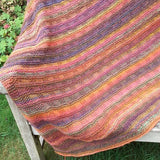 Textured knitted blanket knitting kit