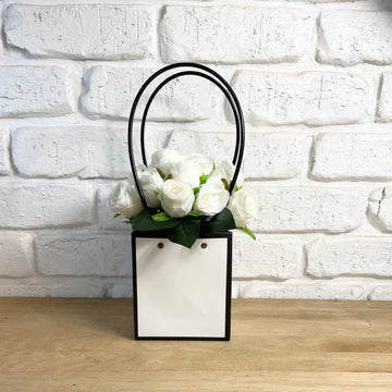 White Roses Gift for her Hamper Delivery Adelaide Flower basket same day service